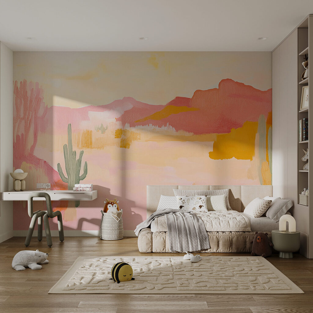 Painting of a desert landscape Painting of a desert landscape