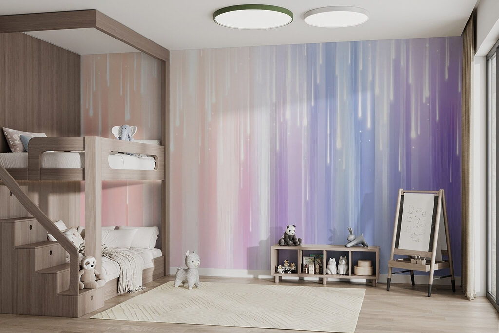 Blurry image of a rainbow of light Blurry image of a rainbow of light