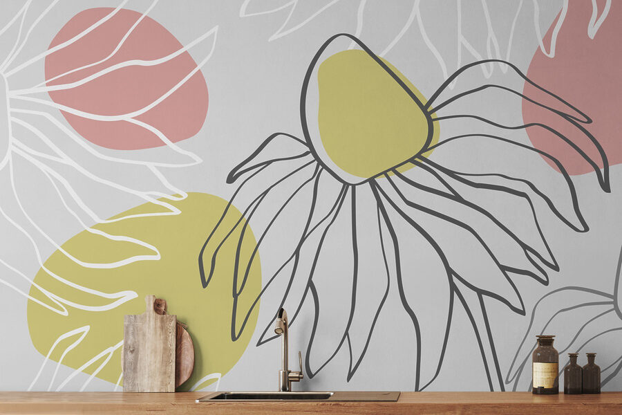 Drawing of a flower Drawing of a flower