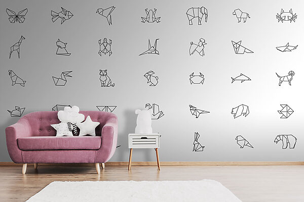 Collection of origami animals Collection of origami animals