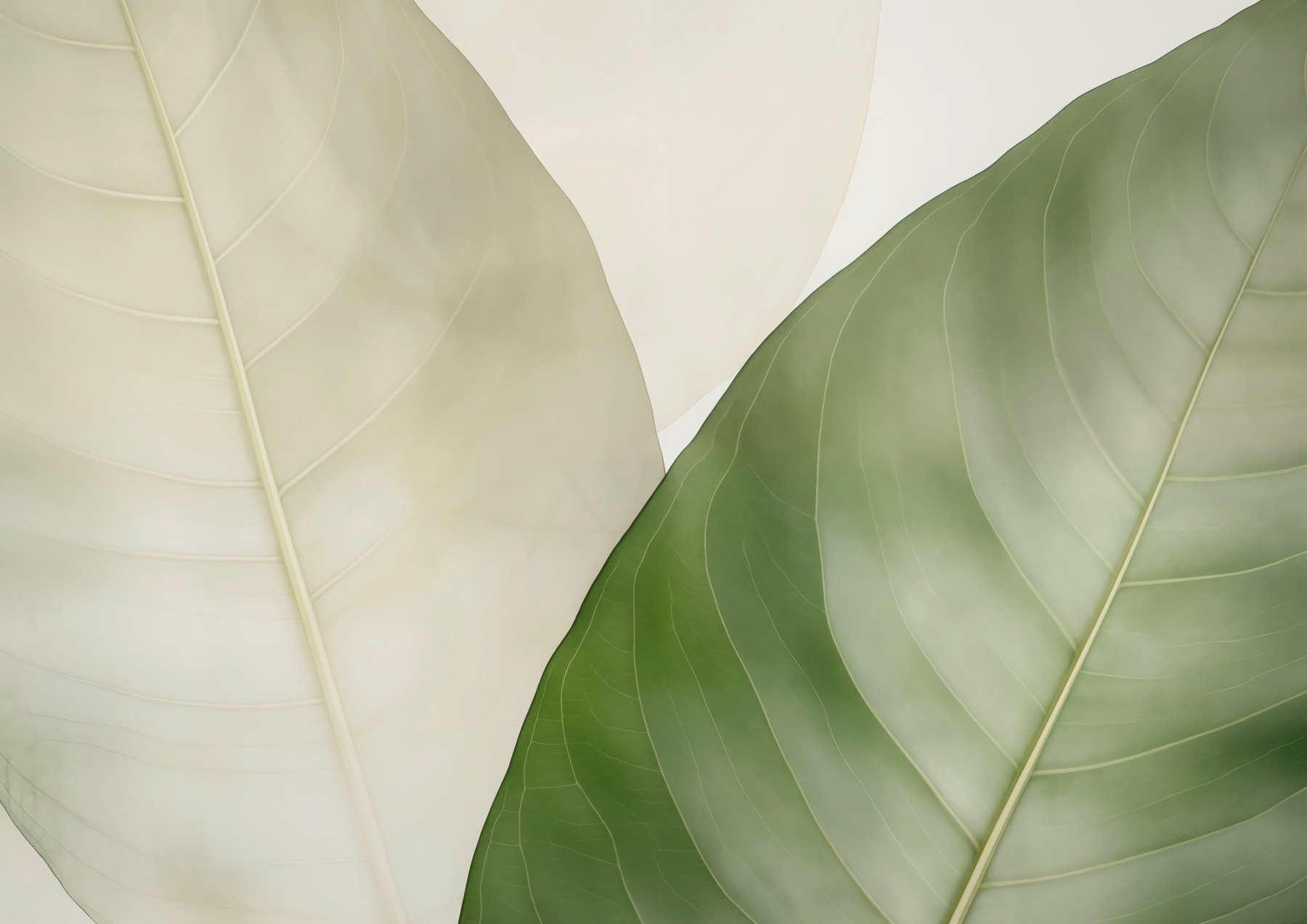 Elegant leaves in soft hues Elegant leaves in soft hues