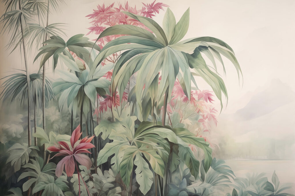 Painting of plants and flowers