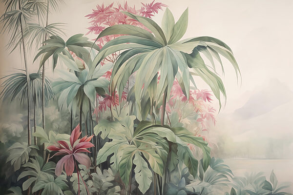 Painting of plants and flowers