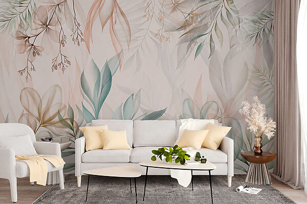 Delicate leaves in soft hues Delicate leaves in soft hues