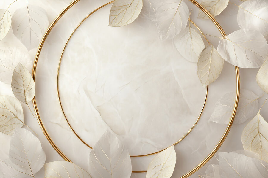 Wall murals Elegant arrangement of soft leaves. - Image 7