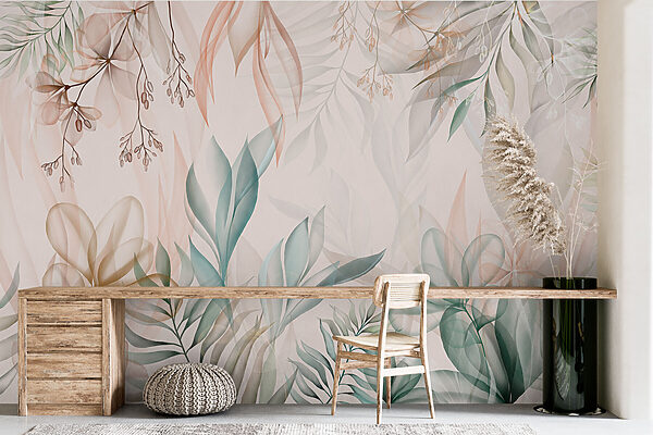 Delicate leaves in soft hues Delicate leaves in soft hues