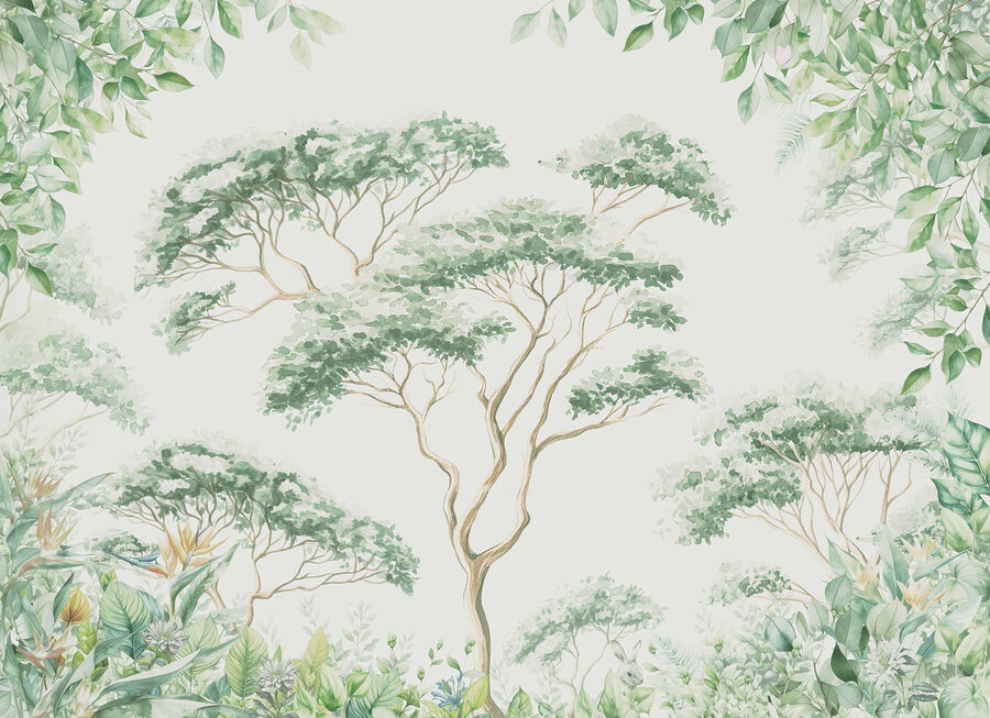 Painting of trees and plants Painting of trees and plants