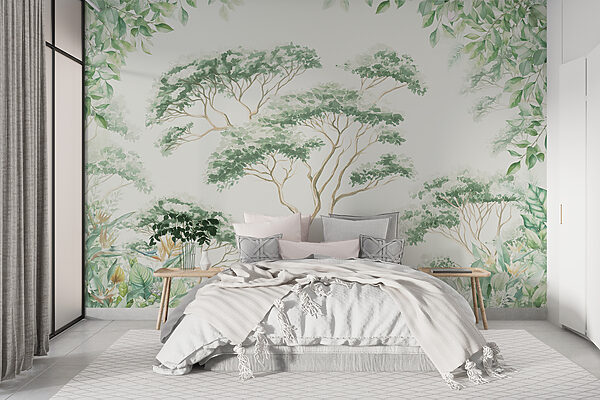 Painting of trees and plants Painting of trees and plants