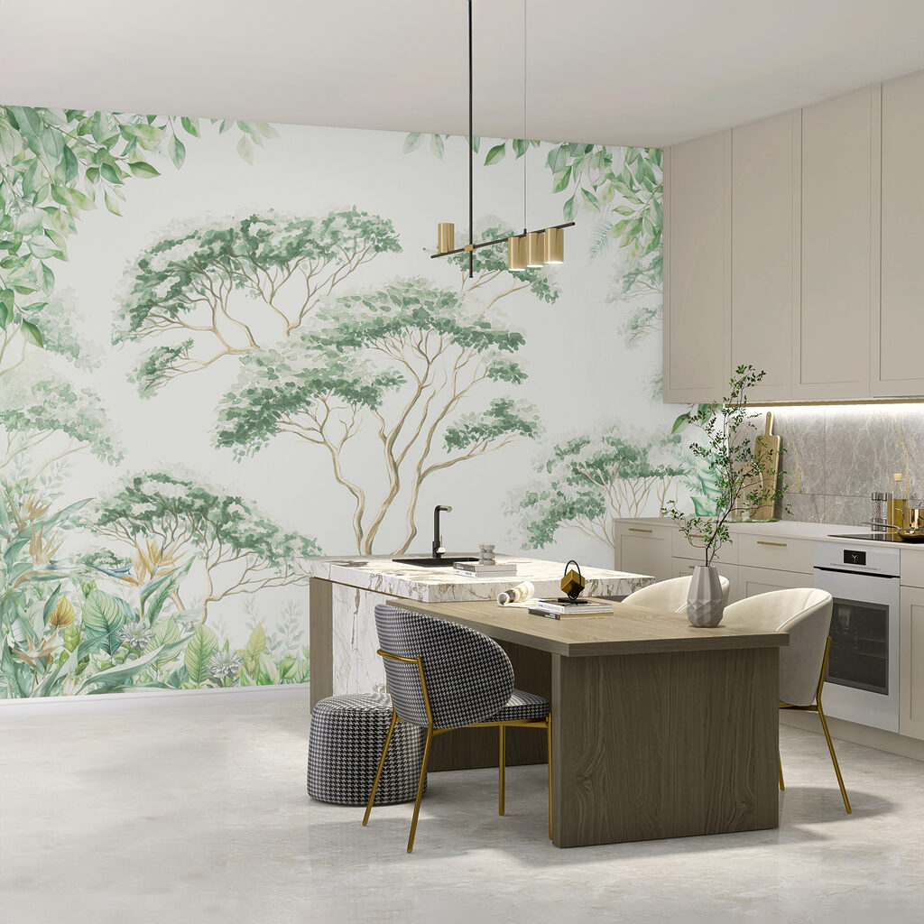 Painting of trees and plants Painting of trees and plants