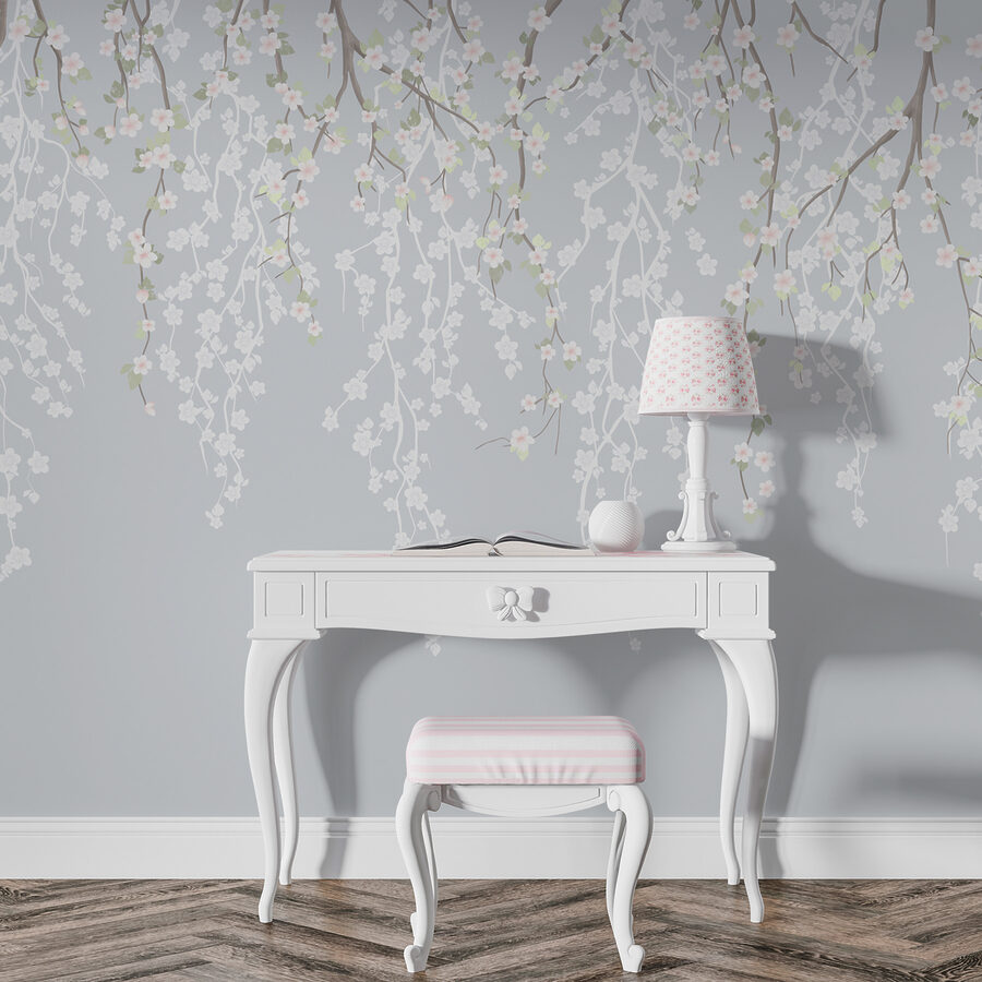 Wall murals White flowers on a tree branch - Image 4
