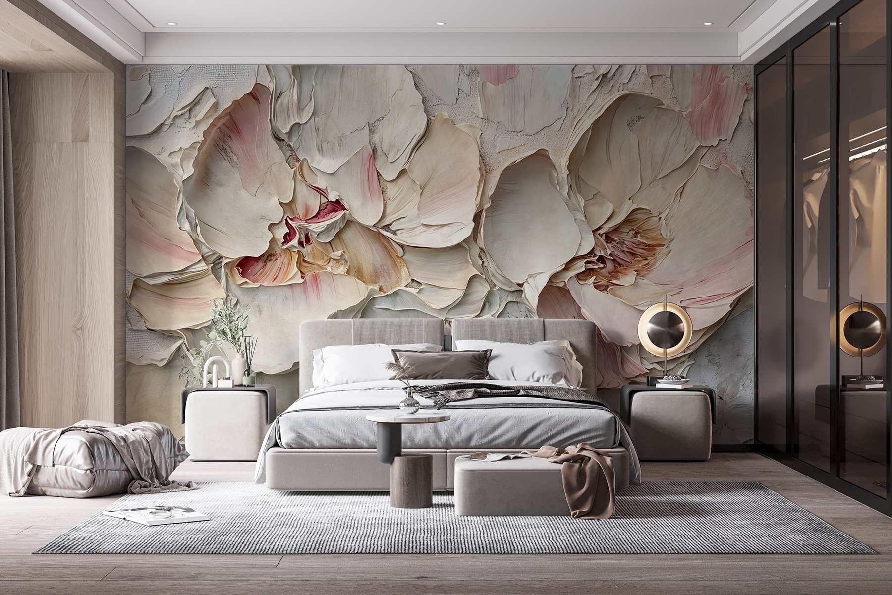 Delicate petals in soft hues