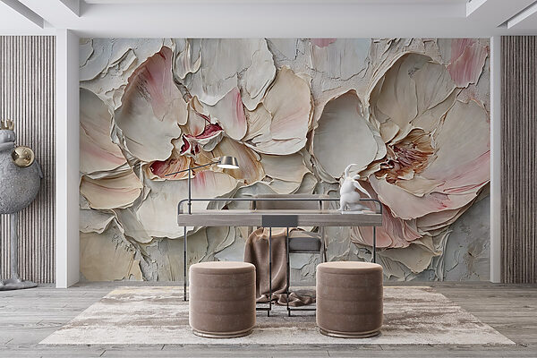 Delicate petals in soft hues