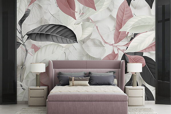 Elegant leaves in soft hues Elegant leaves in soft hues