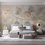 Wall mural Branch with leaves on it