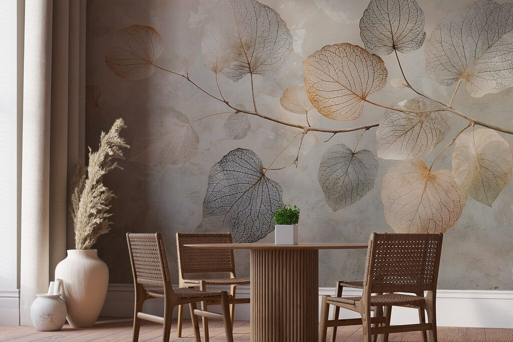 Branch with leaves on it