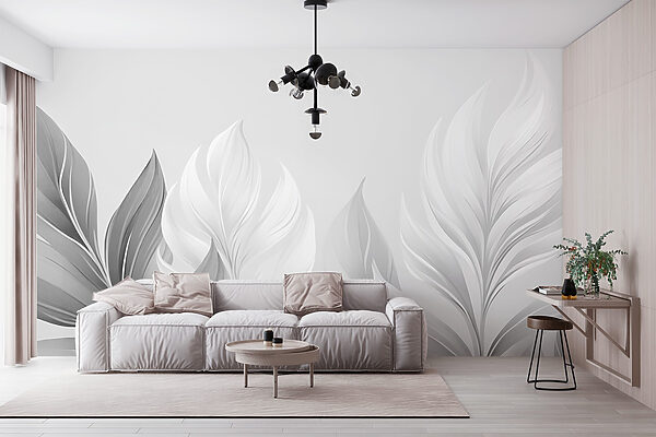 Delicate leaves in soft monochrome. Delicate leaves in soft monochrome.