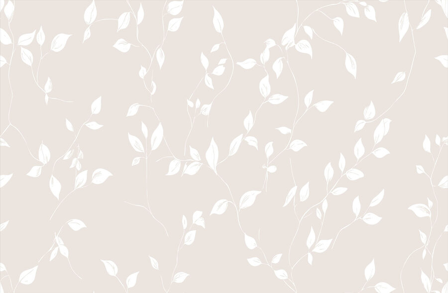 Wall murals White leaves on a white background - Image 4