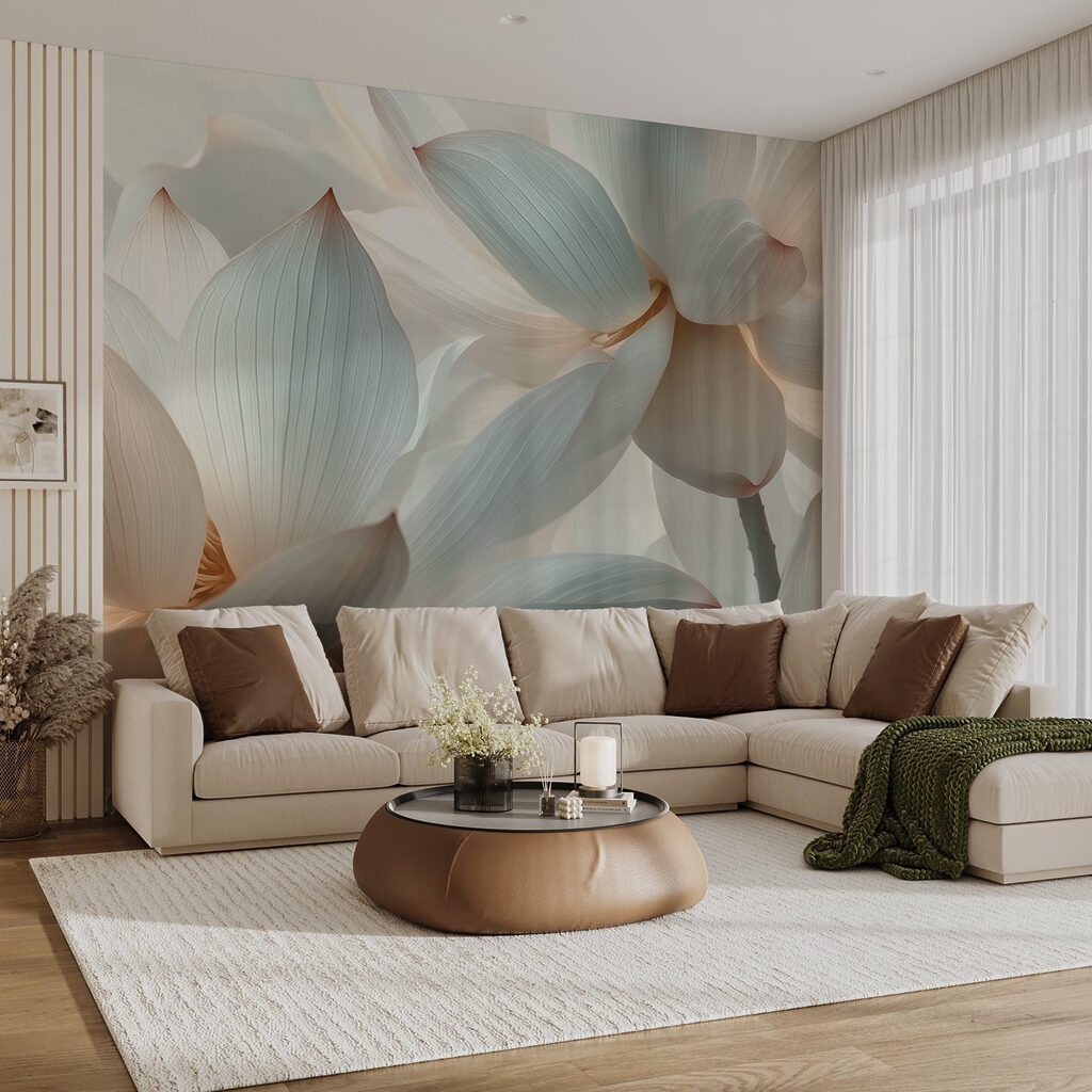 Delicate petals in soft hues