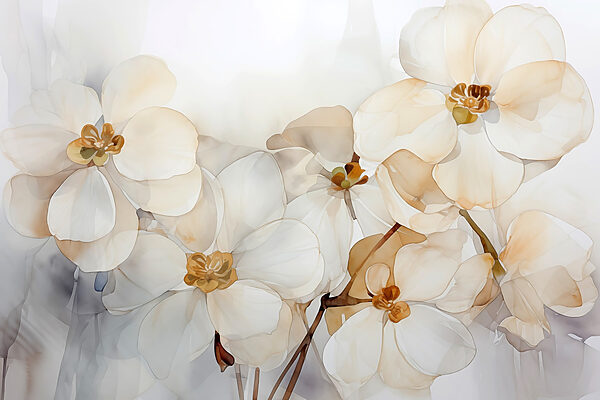 Delicate blossoms in soft hues Delicate blossoms in soft hues