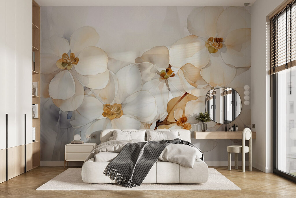 Delicate blossoms in soft hues