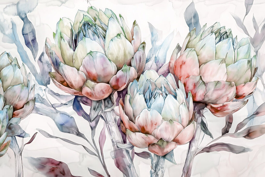 Delicate petals in soft watercolor hues Delicate petals in soft watercolor hues