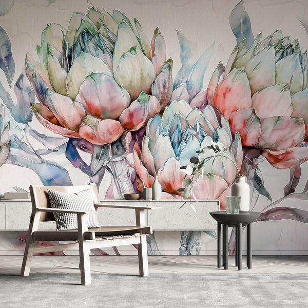 Delicate petals in soft watercolor hues Delicate petals in soft watercolor hues