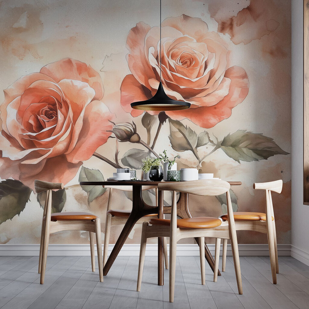 Painting of two roses Painting of two roses