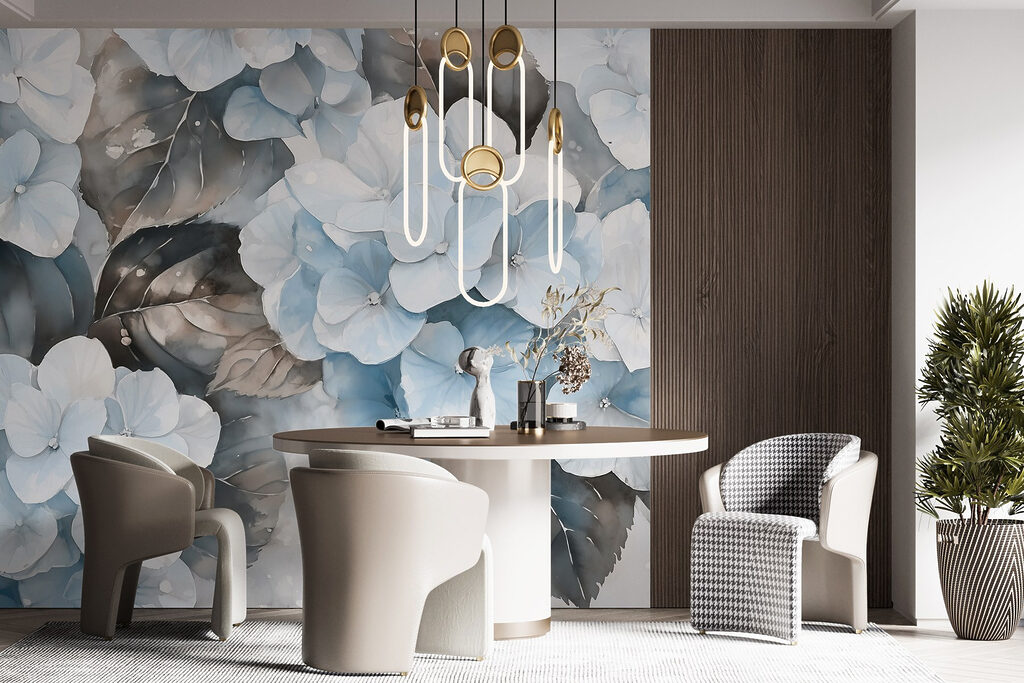 Soft flowers in tranquil hues