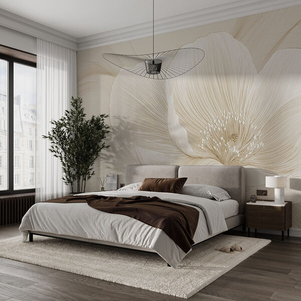Delicate lines defining floral beauty Delicate lines defining floral beauty