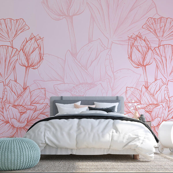 Pink and white flower drawing Pink and white flower drawing