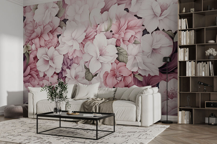 Vibrant blooms in delicate harmony