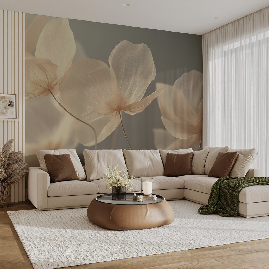 Delicate blooms in soft hues