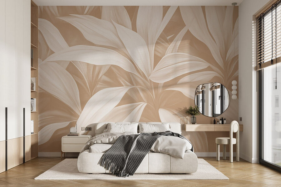 Serene nature-inspired leaf pattern Serene nature-inspired leaf pattern