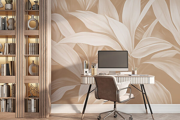 Serene nature-inspired leaf pattern Serene nature-inspired leaf pattern