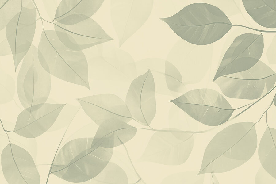 Wall murals Soft leaves on a gentle backdrop - Image 6