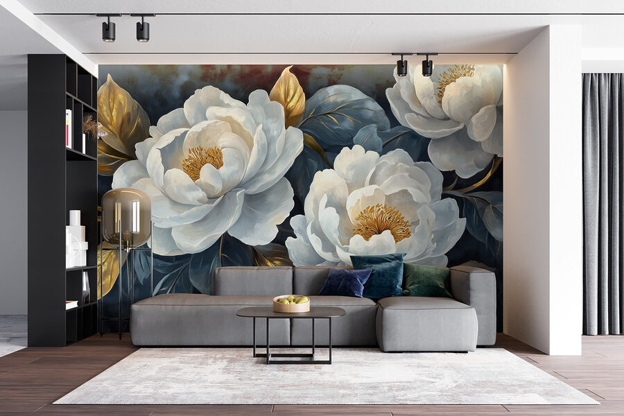 Elegant blooms against dark background Elegant blooms against dark background
