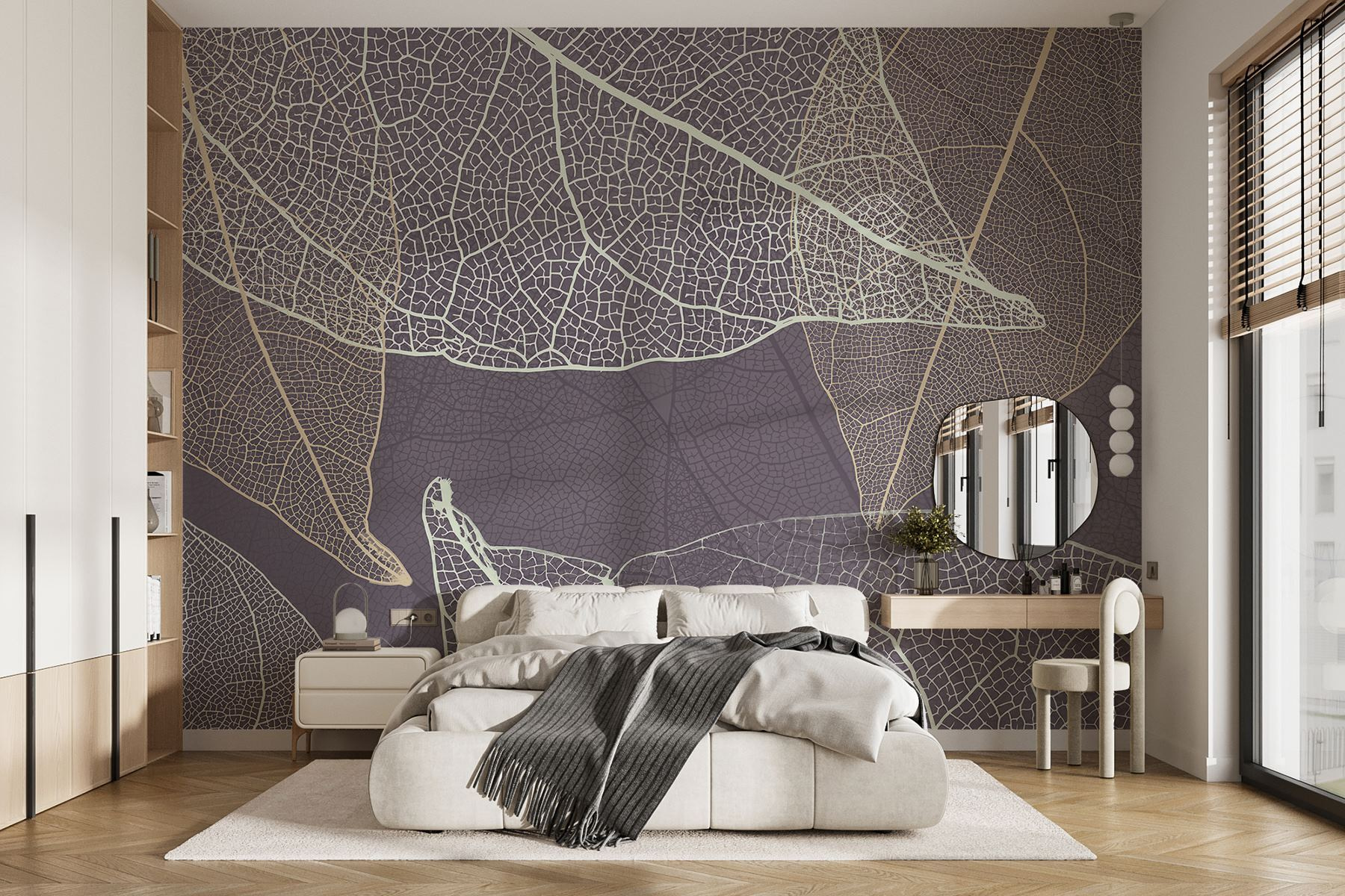 Nature's delicate leaf patterns revealed
