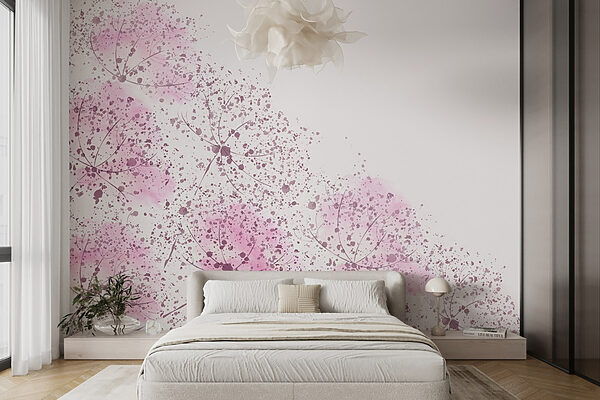 Pink flowers with purple spots Pink flowers with purple spots