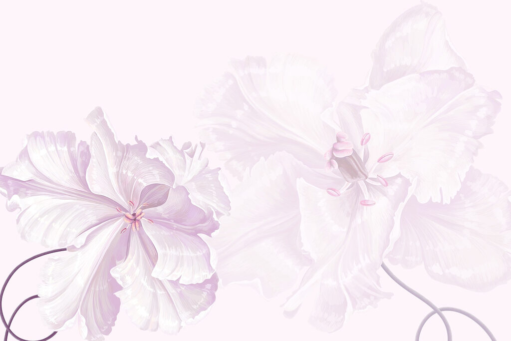 Delicate blossoms in soft hues Delicate blossoms in soft hues