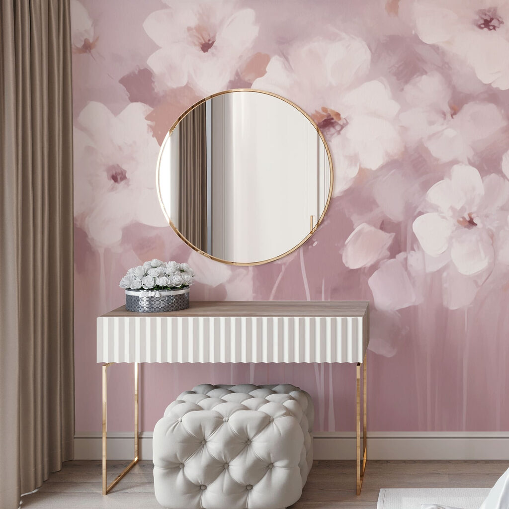 Painting of white flowers