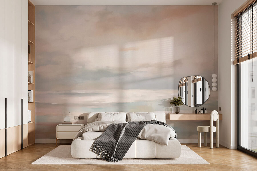 Wall murals Painting of a cloudy sky