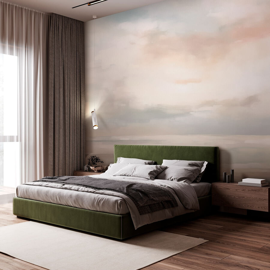 Wall murals Painting of a cloudy sky - Image 2