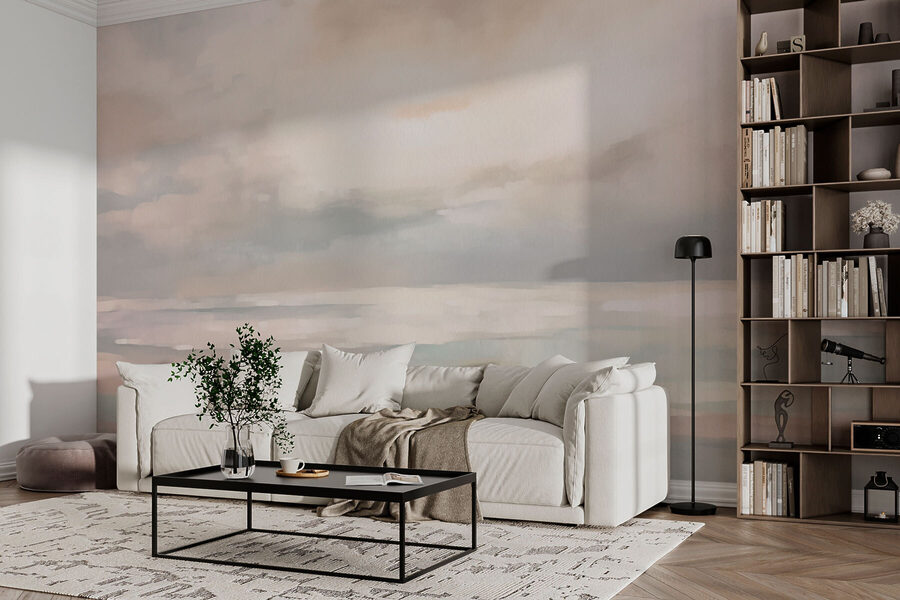 Wall murals Painting of a cloudy sky - Image 3