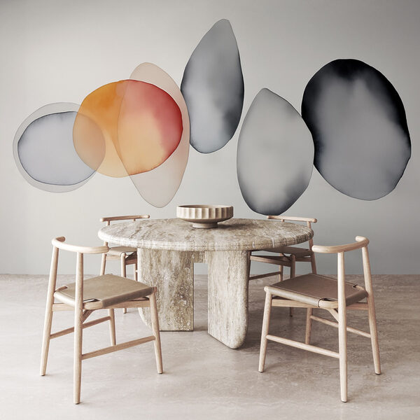Wall murals Group of transparent circles (SKU: w02475) Wall murals Wall murals Group of transparent circles (SKU: w02475)