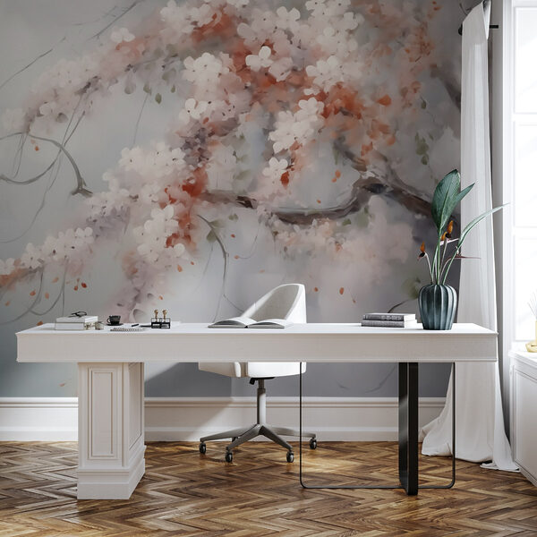 Tree with white flowers