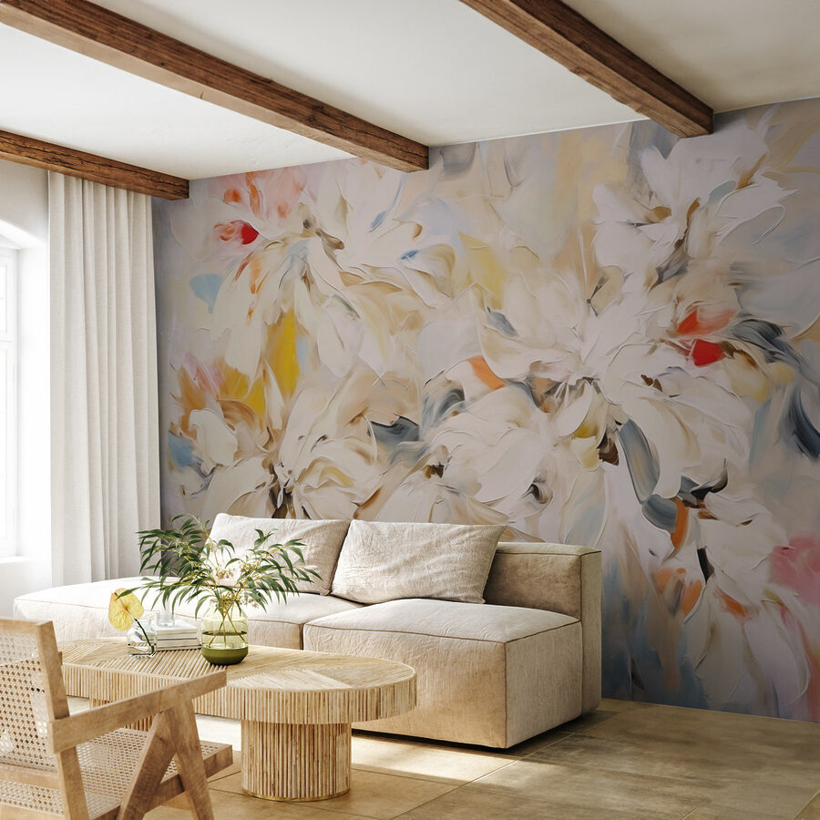 Wall murals Painting of flowers