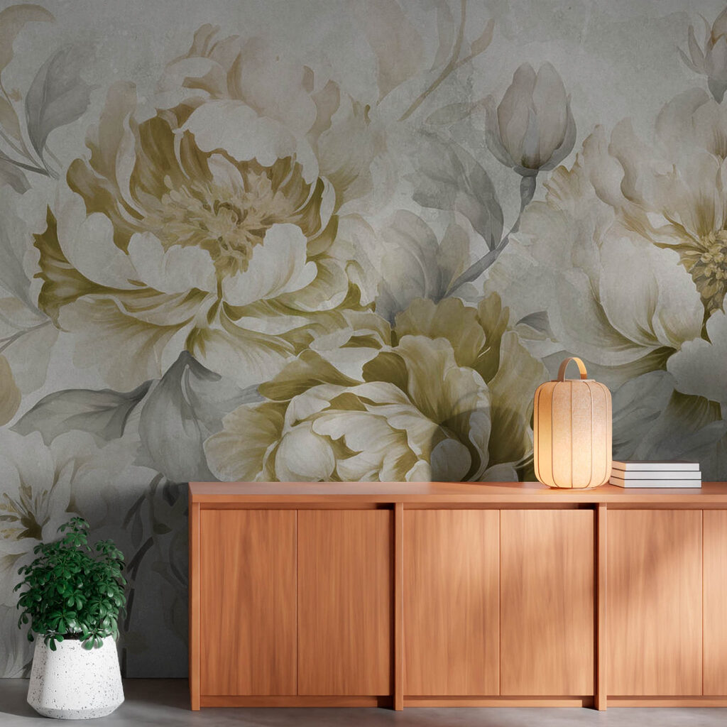 Soft floral elegance in muted tones Soft floral elegance in muted tones