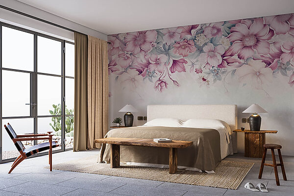 Floral elegance in soft pastels Floral elegance in soft pastels