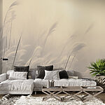 Wall murals Gentle grasses in soft light