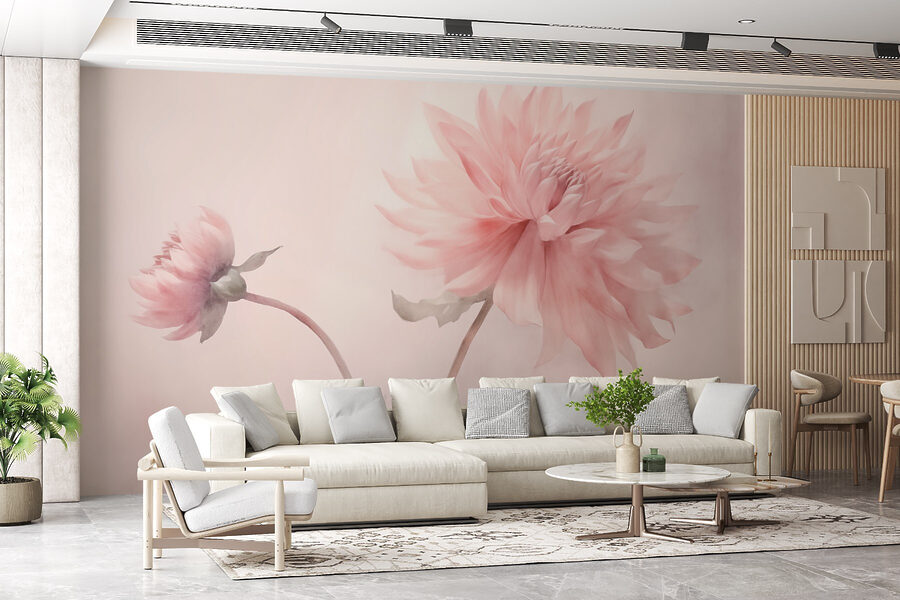 Soft petals in gentle hues